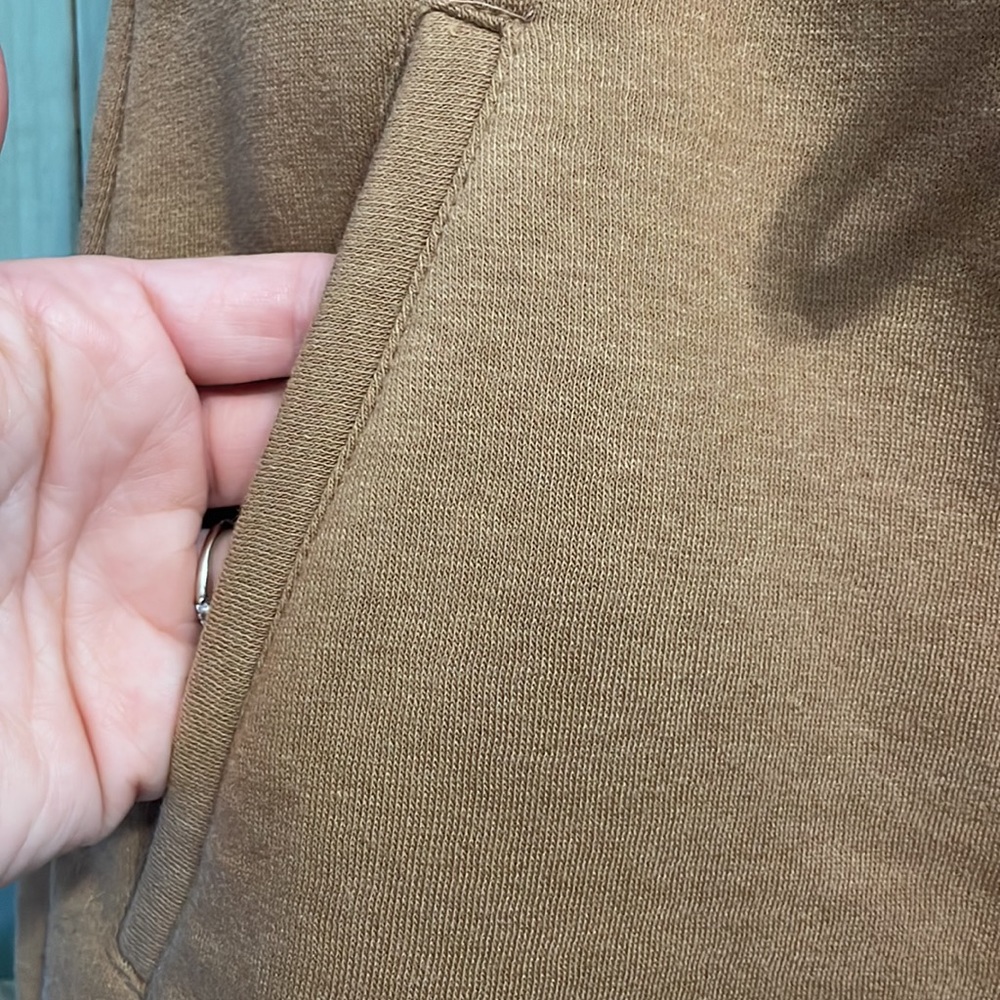 Nine West Fashion Fleece Collection Camel Knit Drawstring XS Skirt - Picture 3 of 8